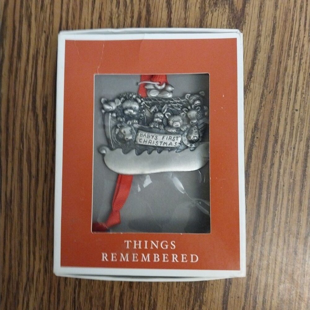 Things Remembered Baby's First Christmas Metal Ornament Engravable